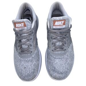 Nike Flex Contact Womens 8.5 Grey Rose Gold Running Shoes 908995-006